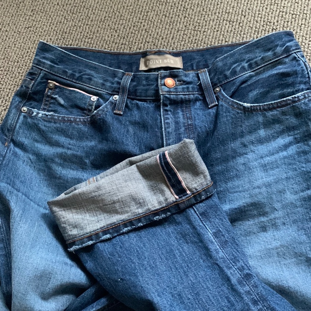 Point Sur x J.Crew salvage denim full length jean 29